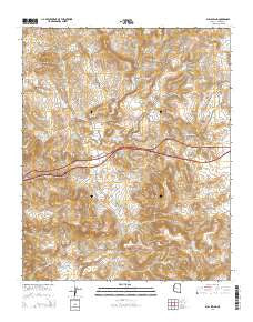 Bull Spring Arizona Current topographic map, 1:24000 scale, 7.5 X 7.5 Minute, Year 2014