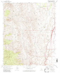 Bumble Bee Arizona Historical topographic map, 1:24000 scale, 7.5 X 7.5 Minute, Year 1969
