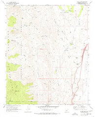 Bumble Bee Arizona Historical topographic map, 1:24000 scale, 7.5 X 7.5 Minute, Year 1969