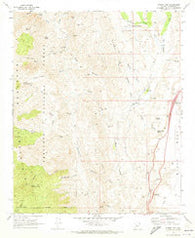 Bumble Bee Arizona Historical topographic map, 1:24000 scale, 7.5 X 7.5 Minute, Year 1969
