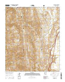 Bumble Bee Arizona Current topographic map, 1:24000 scale, 7.5 X 7.5 Minute, Year 2014
