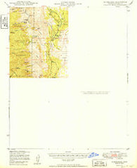 Bumblebee Arizona Historical topographic map, 1:62500 scale, 15 X 15 Minute, Year 1950