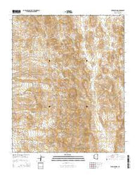 Burns Spring Arizona Current topographic map, 1:24000 scale, 7.5 X 7.5 Minute, Year 2014