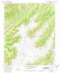 Burnt Corn Spring Arizona Historical topographic map, 1:24000 scale, 7.5 X 7.5 Minute, Year 1967