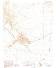 Burnt Mountain Arizona Historical topographic map, 1:24000 scale, 7.5 X 7.5 Minute, Year 1990