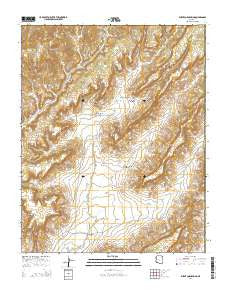 Burnt Corn Spring Arizona Current topographic map, 1:24000 scale, 7.5 X 7.5 Minute, Year 2014
