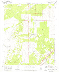 Burntwater Wash Arizona Historical topographic map, 1:24000 scale, 7.5 X 7.5 Minute, Year 1971