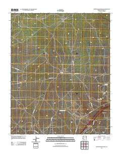 Burntwater Wash Arizona Historical topographic map, 1:24000 scale, 7.5 X 7.5 Minute, Year 2011