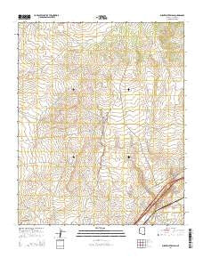 Burntwater Wash Arizona Current topographic map, 1:24000 scale, 7.5 X 7.5 Minute, Year 2014