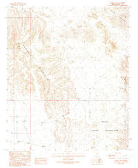 Burro Gap Arizona Historical topographic map, 1:24000 scale, 7.5 X 7.5 Minute, Year 1990