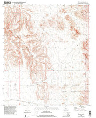 Burro Gap Arizona Historical topographic map, 1:24000 scale, 7.5 X 7.5 Minute, Year 1996
