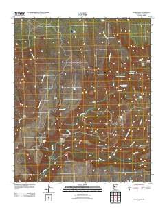 Burro Mesa Arizona Historical topographic map, 1:24000 scale, 7.5 X 7.5 Minute, Year 2011