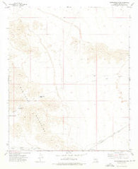 Butterfield Pass Arizona Historical topographic map, 1:24000 scale, 7.5 X 7.5 Minute, Year 1973