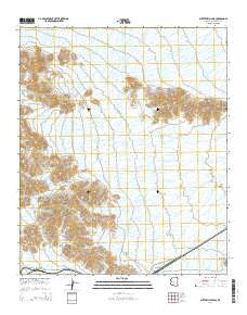 Butterfield Pass Arizona Current topographic map, 1:24000 scale, 7.5 X 7.5 Minute, Year 2014