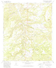Buzzard Roost Mesa Arizona Historical topographic map, 1:24000 scale, 7.5 X 7.5 Minute, Year 1972