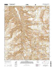 Buzzard Roost Mesa Arizona Current topographic map, 1:24000 scale, 7.5 X 7.5 Minute, Year 2014