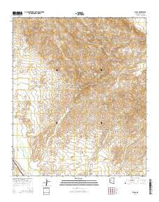Bylas Arizona Current topographic map, 1:24000 scale, 7.5 X 7.5 Minute, Year 2014