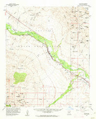 Bylas Arizona Historical topographic map, 1:62500 scale, 15 X 15 Minute, Year 1960