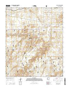 Cactus Flat Arizona Current topographic map, 1:24000 scale, 7.5 X 7.5 Minute, Year 2014