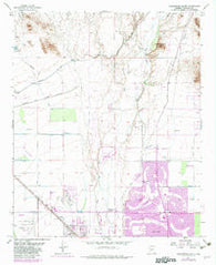 Calderwood Butte Arizona Historical topographic map, 1:24000 scale, 7.5 X 7.5 Minute, Year 1957