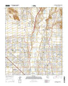 Calderwood Butte Arizona Current topographic map, 1:24000 scale, 7.5 X 7.5 Minute, Year 2014
