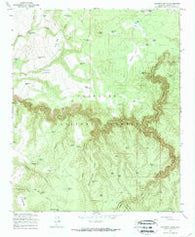 Calloway Butte Arizona Historical topographic map, 1:24000 scale, 7.5 X 7.5 Minute, Year 1965