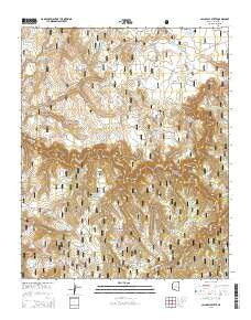 Calloway Butte Arizona Current topographic map, 1:24000 scale, 7.5 X 7.5 Minute, Year 2014