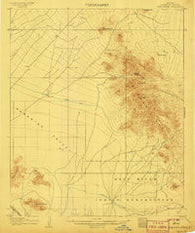 Camelsback Arizona Historical topographic map, 1:62500 scale, 15 X 15 Minute, Year 1906