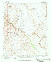 Cameron Arizona Historical topographic map, 1:62500 scale, 15 X 15 Minute, Year 1955