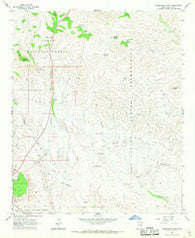 Cammerman Wash Arizona Historical topographic map, 1:24000 scale, 7.5 X 7.5 Minute, Year 1966