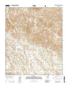 Cammerman Wash Arizona Current topographic map, 1:24000 scale, 7.5 X 7.5 Minute, Year 2014