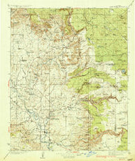 Camp Verde Arizona Historical topographic map, 1:125000 scale, 30 X 30 Minute, Year 1936