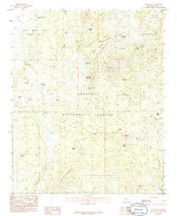 Camp Wood Arizona Historical topographic map, 1:24000 scale, 7.5 X 7.5 Minute, Year 1986