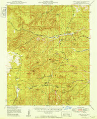 Camp Wood Arizona Historical topographic map, 1:62500 scale, 15 X 15 Minute, Year 1949