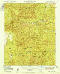 Camp Wood Arizona Historical topographic map, 1:62500 scale, 15 X 15 Minute, Year 1949