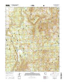 Camp Wood Arizona Current topographic map, 1:24000 scale, 7.5 X 7.5 Minute, Year 2014