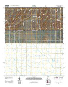 Campini Mesa Arizona Historical topographic map, 1:24000 scale, 7.5 X 7.5 Minute, Year 2012