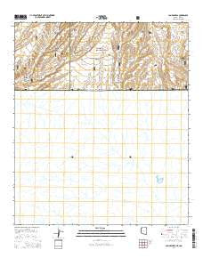 Campini Mesa Arizona Current topographic map, 1:24000 scale, 7.5 X 7.5 Minute, Year 2014