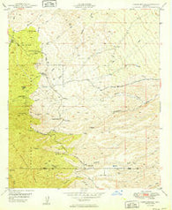 Campo Bonito Arizona Historical topographic map, 1:24000 scale, 7.5 X 7.5 Minute, Year 1949
