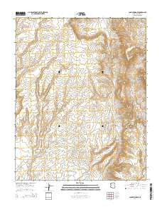 Cane Springs SE Arizona Current topographic map, 1:24000 scale, 7.5 X 7.5 Minute, Year 2014