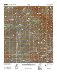 Canelo Pass Arizona Historical topographic map, 1:24000 scale, 7.5 X 7.5 Minute, Year 2012