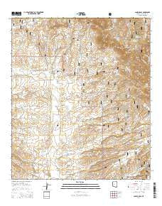Canelo Pass Arizona Current topographic map, 1:24000 scale, 7.5 X 7.5 Minute, Year 2014