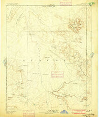 Canyon De Chelly New Mexico Historical topographic map, 1:250000 scale, 1 X 1 Degree, Year 1892