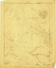 Canyon De Chelly New Mexico Historical topographic map, 1:250000 scale, 1 X 1 Degree, Year 1892