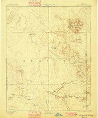 Canyon De Chelly New Mexico Historical topographic map, 1:250000 scale, 1 X 1 Degree, Year 1892
