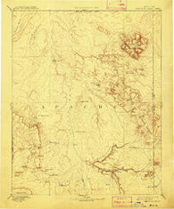 Canyon De Chelly New Mexico Historical topographic map, 1:250000 scale, 1 X 1 Degree, Year 1892