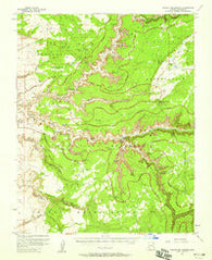 Canyon Del Muerto Arizona Historical topographic map, 1:62500 scale, 15 X 15 Minute, Year 1955
