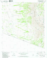 Caponera Peak Arizona Historical topographic map, 1:24000 scale, 7.5 X 7.5 Minute, Year 1979