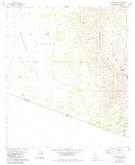 Caponera Peak Arizona Historical topographic map, 1:24000 scale, 7.5 X 7.5 Minute, Year 1979