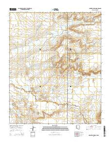 Carrisito Spring Arizona Current topographic map, 1:24000 scale, 7.5 X 7.5 Minute, Year 2014